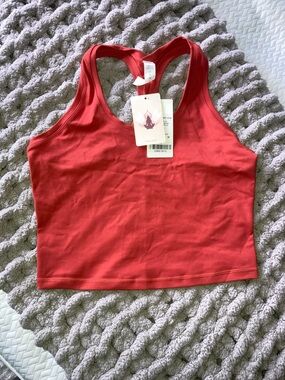 NWT - YEOREO Red Racerback Crop Tank